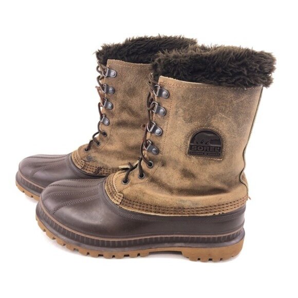 Sorel Brown Leather Waterproof Winter Snow Boots 8 main image 12